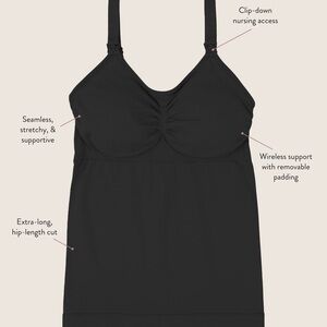 Kindred Bravely Simply Sublime® Maternity & Nursing Tank size M black
